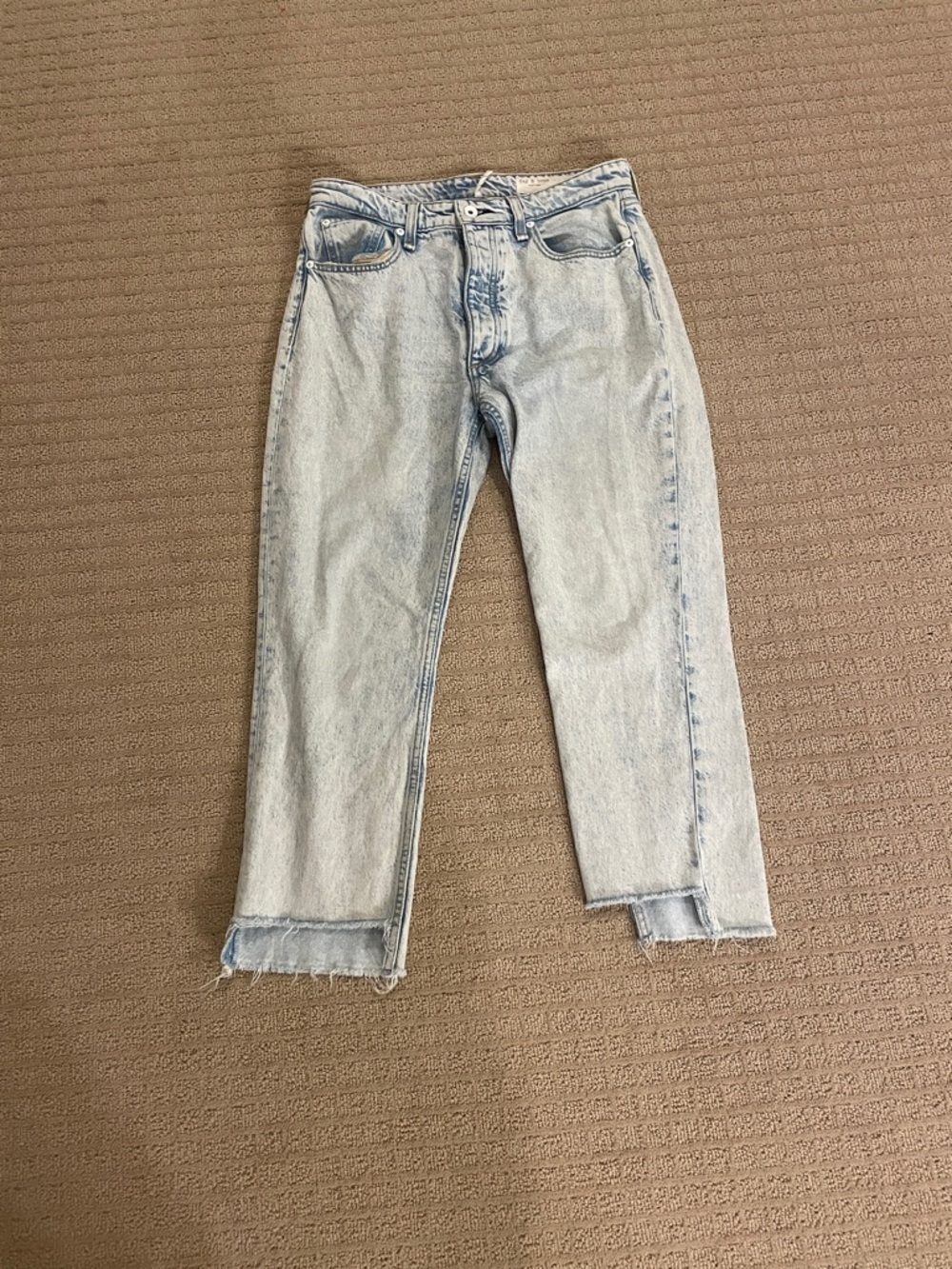 rag & bone Nina high rise shorty cigarette jeans